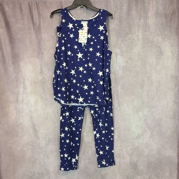 Saint Eve Blue Star Pajamas Size Large - Picture 2 of 4